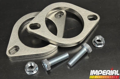 2.5 inch / 64mm Exhaust Flanges PAIR - Stainless Steel