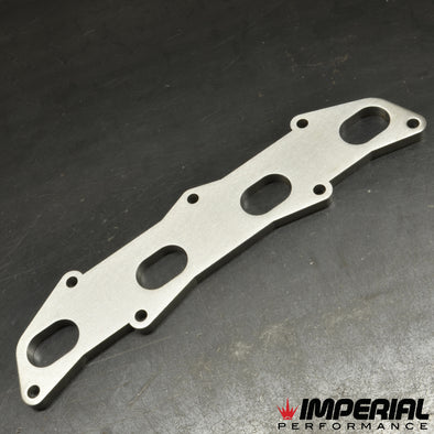 Saab B204 exhaust manifold flange - Stainless Steel
